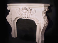 French style plaster mantel