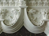 Plaster Gothic mantel