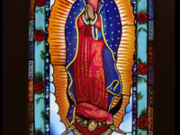 Guadalupe stained glass window