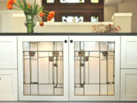 Mackintosh inspired cabinetry panels