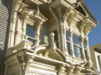 Victorian revival facade detail