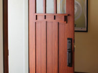 Craftsman style entry door