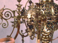 Bradley and Hubbard chandelier detail