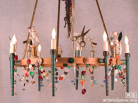 Sewing circle chandelier