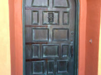 faux bronze door