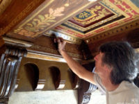 Painted ceiling restoration